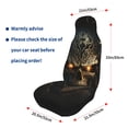 thumbnail image 4 of Pofeuu Metal Evil Skull Print Automotive Car Seat Covers Flat Cloth Full Set Seat Covers,Car Seat Covers front seats for Cars Trucks and SUVs(Two packs), 4 of 7