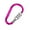 Rose Red, variant on harmtty Bicycle Anti-theft Lock Carabiner Design Set Password Safety Aluminum Alloy Dazzling D-type Password Padlock Lock for Outdoor,Silver