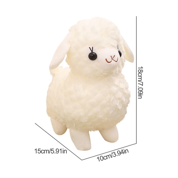 A 18Cm Alpaca Plush Stuffed Animal Toy Soft Cute Sheep Doll For Kids Girls Gift