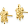 thumbnail image 2 of 14K Yellow Gold Madi K Turtle Post Earrings (11 X 8) Made In United States se2032, 2 of 5