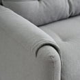 thumbnail image 4 of 79" Multi-functional Storage Loveseat Sofa Couch,Teddy Upholstered 3 Seat Sofa for Living Room,Bedroom,Office,LIGHT GREY, 4 of 7