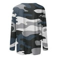 thumbnail image 5 of GIPQJK Womens Tunic Sweatshirts Tops Crew Neck Casual Lightweight Tunic Sweatshirts Tops Long Sleeve Shirts Camouflage Print Fall Looses Fit Tunic Blouse Shirt Light Gray,5XL, 5 of 5