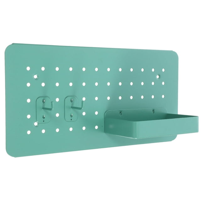 CATIEBYE 1ensemble Rangement Maison Panneau Mural Vert Clair avec Crochets et Accessoires de Suspension Pratiques