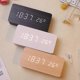 thumbnail image 1 of Modern Wooden Led Smart Alarm Clocks For Bedrooms Bedside Table Square Voice Control Desktop Digital Clock For Room, 1 of 2