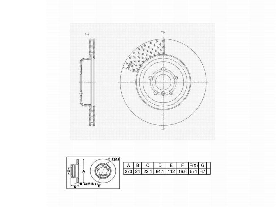Winstop Brake Rotor, Rear WS255611, BMW X5 2023-2019