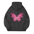 thumbnail image 5 of Hoodie for Women Oversized Hoodie Womens Sweatshirt Casual Daily Wear Lightweight Men's And Women's Casual Letter Print Starry Sky Hooded Sweatshirts, 5 of 5