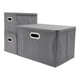 thumbnail image 2 of Set De Cajas Home And Home Plástico Café/Gris 26X17X17Cm Y 3, 2 of 3