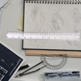 thumbnail image 5 of 4 Pack 30cm Ruler Multi Pack Clear Ruler Measuring Tools, 5 of 5
