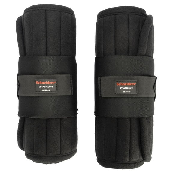 Schneiders Quick-Start Combo Memory Foam No Bow Standing Horse Wrap | Black | Size 12"