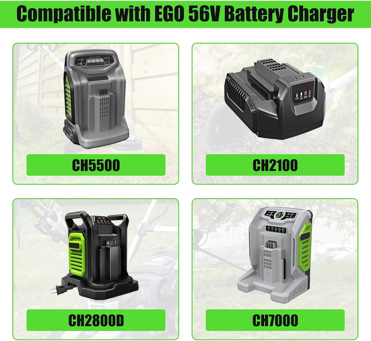 10000mAh 56 Volt High Capacity Replacement for EGO Battery 56v 10ah BA5600T BA1400T BA4200T BA2240 BA2800 BA1120 BA2800T BA3360T BA6720T