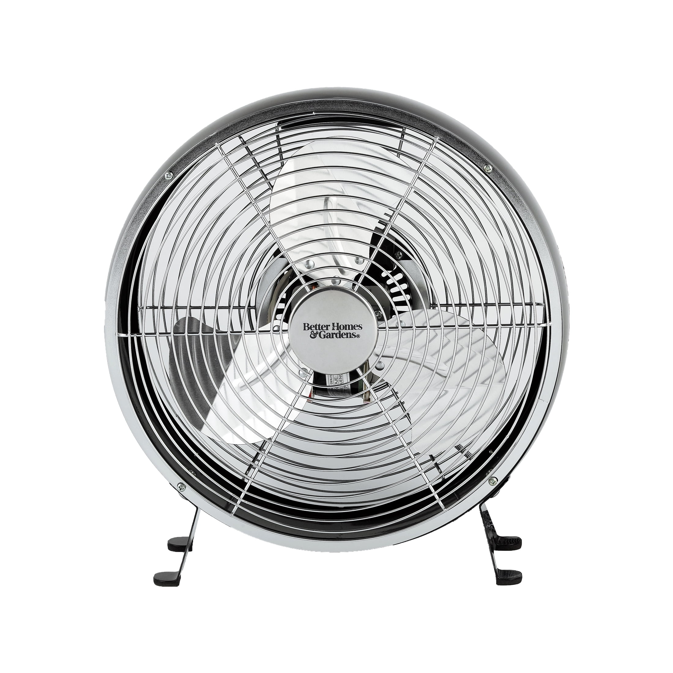 Better Homes & Gardens New 9 inch Retro Table Drum Fan Black