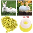 thumbnail image 4 of Etiquetas para los Oídos Yuyangstore 100PCS para Conejos Amarillo, 4 of 8