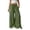 *Army Green, variant on VBVC Women's Drawstring Crinkle Wide Leg Pants , Y2K Baggy Boho Trousers For Women , Ladies' Textured Beach Lounge Pants with Pockets, Army Green , S-2XL
