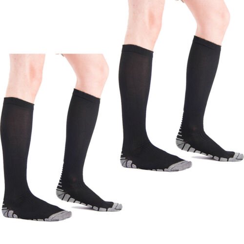 Pudcoco Unisex Sports Copper Infused Compression Socks Graduated Men's
