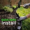 thumbnail image 2 of Gardzen 1.5" x 100' Landscape Edging Kit, Garden Edging Coil Comes with 120 Pcs Spikes, No Dig Lawn Border Design, 2 of 7