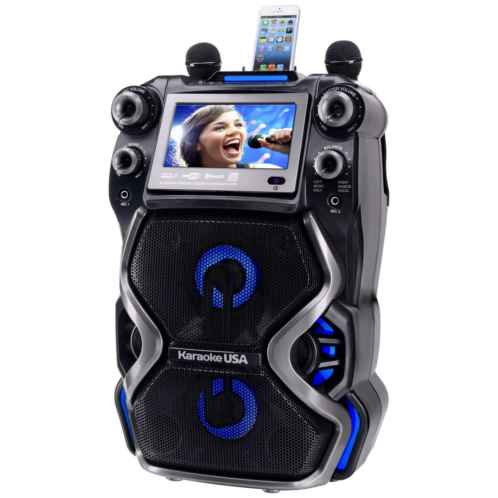 Karaoke USA Portable Professional CDG/MP3G Karaoke Player, 7 inch Color
