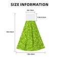 thumbnail image 3 of Kdxio Lime green glitter Hand Towel with Loop Hanging Towel Absorbent Tie Towels for Kitchen Tea Bar Bathroom Decor, 3 of 7