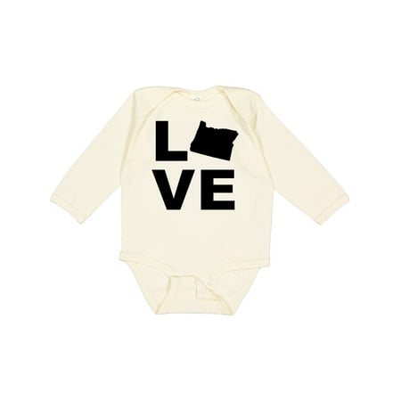 

Inktastic Love Oregon Gift Baby Boy or Baby Girl Long Sleeve Bodysuit