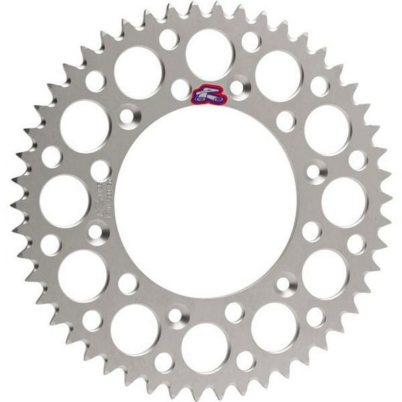 Renthal 123U-520-48GYSI 48T Ultralight Rear Sprocket for 1991-1993 Suzuki DR350M-N-P, Silver