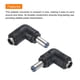 thumbnail image 5 of Adaptador de conector de alimentación DC Uxcell, acoplador de enchufe en ángulo de 90 grados, 5, 5 of 6