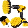 thumbnail image 1 of Juego de brochas para taladro, kit de accesorios de 3 limpiadores eléctricos multiusos para lechada, azulejos, fregaderos, bañera, baño y superficies de cocina, 1 of 6