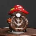 thumbnail image 5 of 1pc Cute Mushroom Elves Ceramic Backflow Incense Burner, Home & Office Decor (Without Incense), 5 of 6