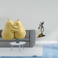 thumbnail image 2 of Sujetalibros De Cerámica Con Forma De Pera Abrazada, Fina Artesanía, Estatua De Mujer Tribal Africana, Decoración De Mesa, Pieza De Arte Coleccionable Hecha A Mano, Adorno De Resina Para, 2 of 8