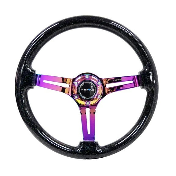 Steering Wheel 350mm 3in Dish Galaxy -Neochrome