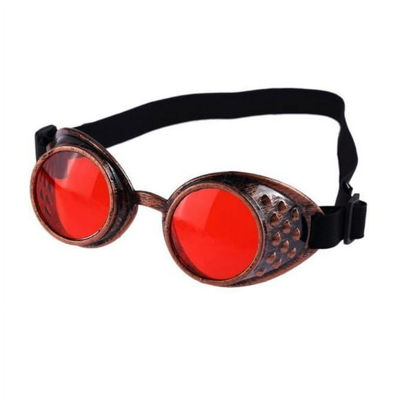 Qiopertar Clearance under $5 Vintage Style Steampunk Goggles Welding Punk Glasses Cosplay RD Big holiday Savings!