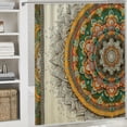 thumbnail image 6 of Orinice Mandala Bathroom Decor Set with Hooks - Colorful Luxurious Graphic Print Polyester Fabric Chic Modern Shower Curtain 36x72, 6 of 7
