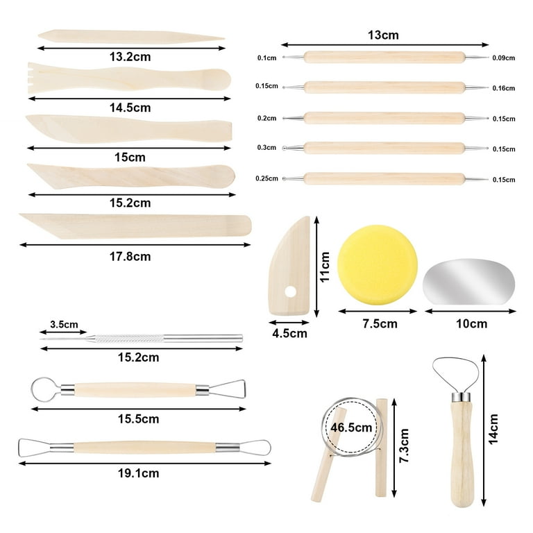 9 Pcs Clay Tools, Sculpting Tools, Clay Wire Cutter, Pottery Tools and Supplies