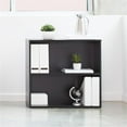 thumbnail image 2 of Prado 30 inch 2 Shelf Multipurpose Black Bookcase Engineered Wood, 2 of 6