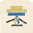 thumbnail image 4 of Inktastic Down Syndrome Awareness Support, Educate, Advocate Boys or Girls Toddler T-Shirt, 4 of 5