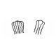 thumbnail image 5 of 6 peines laterales para el pelo, pinza para el pelo, horquilla para moño, peines en forma de U para mujeres y niñas, 5 of 5