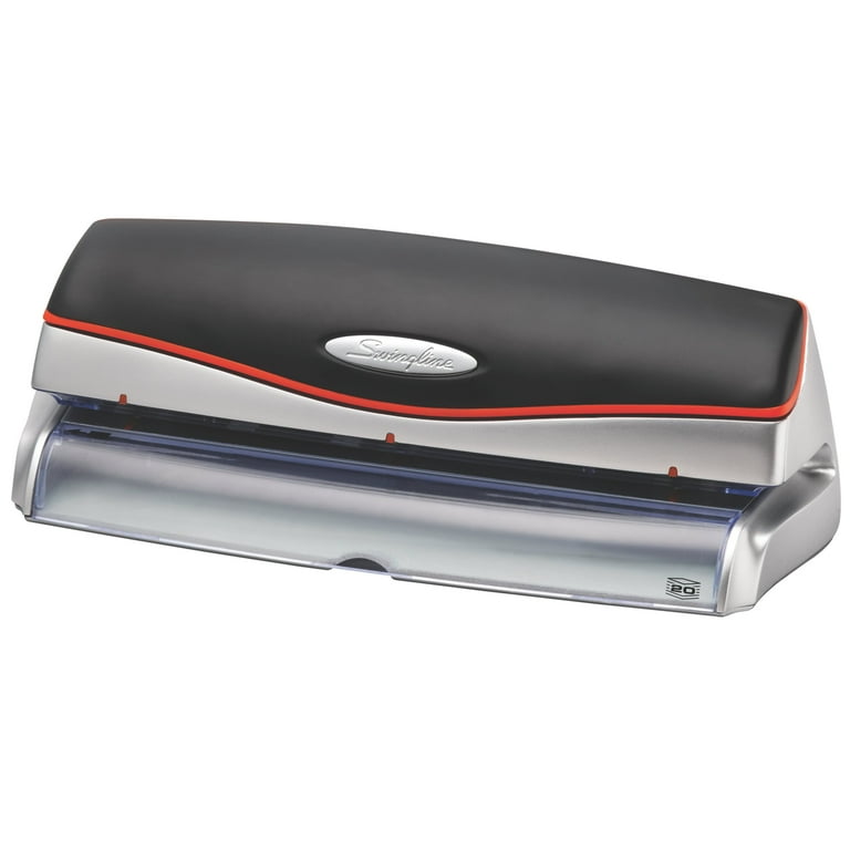 28-Sheet Commercial Electric Three-Hole Punch, 9/32 Holes, Black/Silver -  mastersupplyonline