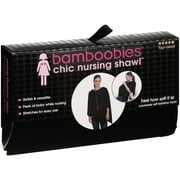 Bamboobies Nursing Cover for Breastfeeding, One Size Fits All, Black, Also Works as Car Seat Cover for Baby