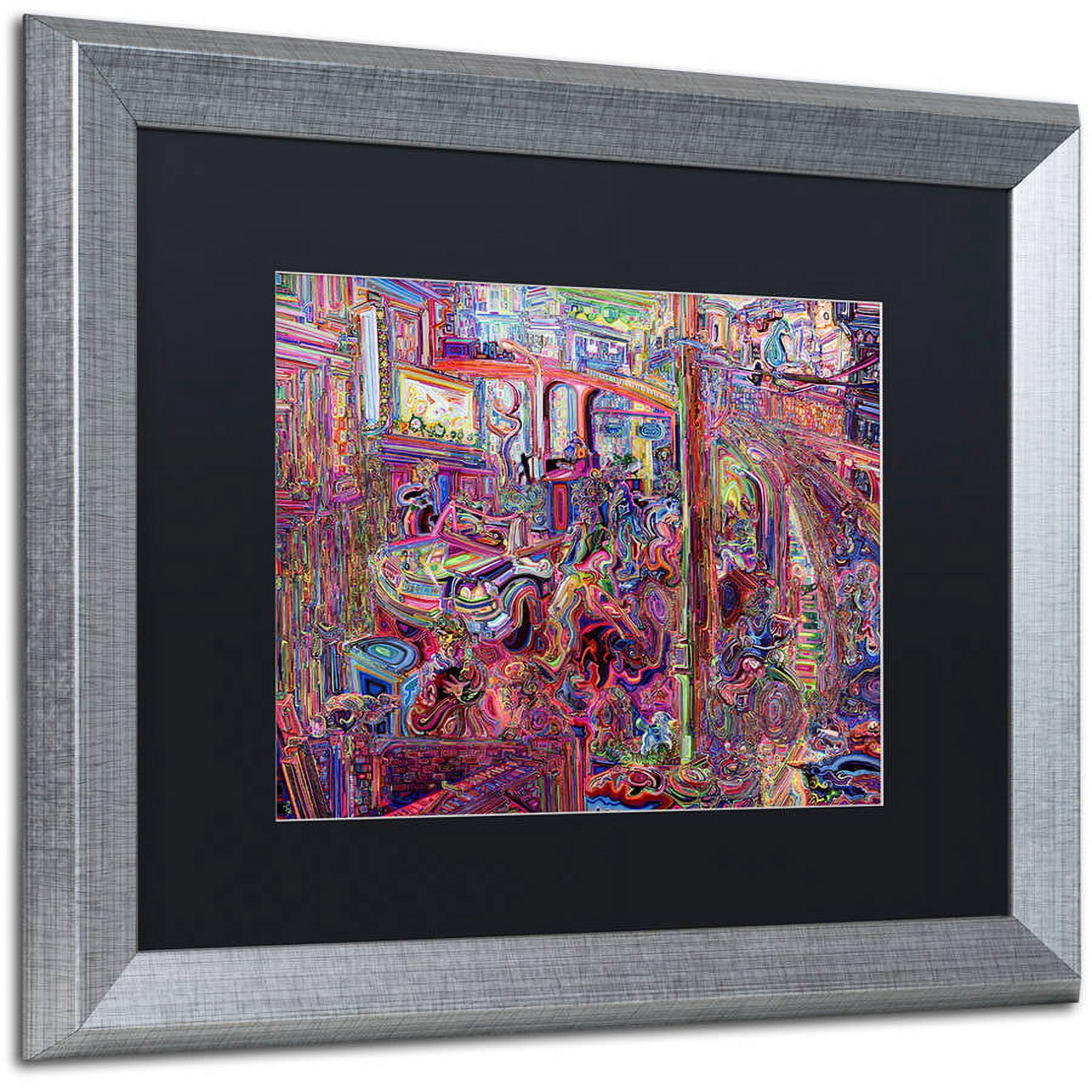 Trademark Fine Art "Dominance" Canvas Art by Josh Byer, Black Matte, Silver Frame
