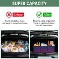 thumbnail image 3 of Collapsible Car Trunk Organizer with Handles 600D Oxford for Car Kitchen and Home Storage, Wave-like Purple 13× 10.2×10.8inch, 3 of 6