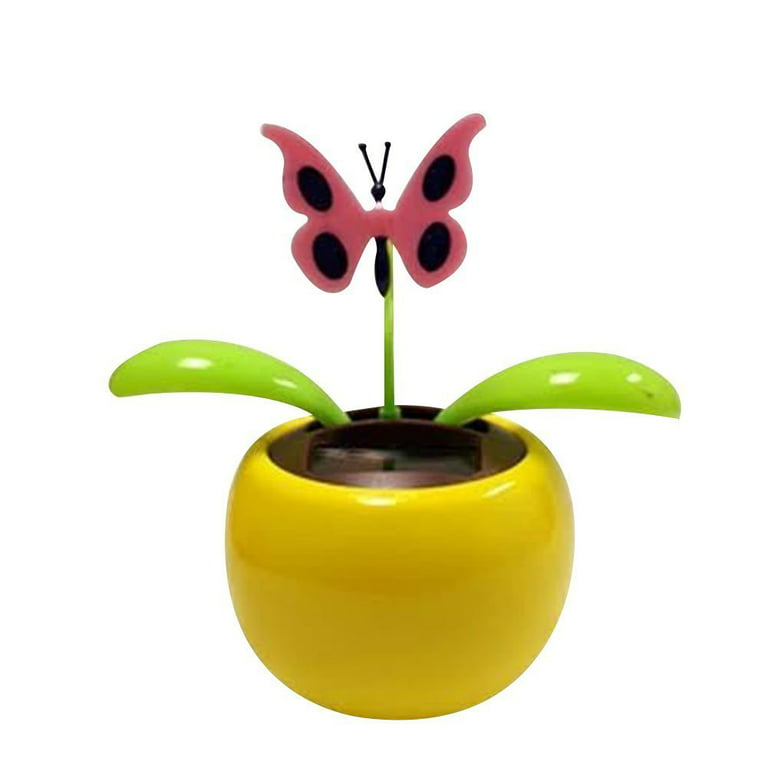 mignon solaire alimenté potiron forme fleur pot flip flap feuilles danse  jouets - Achat/Vente borne jardin pas cher 