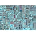 thumbnail image 1 of Ahgly Company Indoor Rectangle Patchwork Light Blue Transitional Area Rugs, 8' x 12', 1 of 4