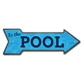 thumbnail image 1 of SignMission P-ARROW-999566 6 x 18 in. to The Pool Arrow Sign, 1 of 4