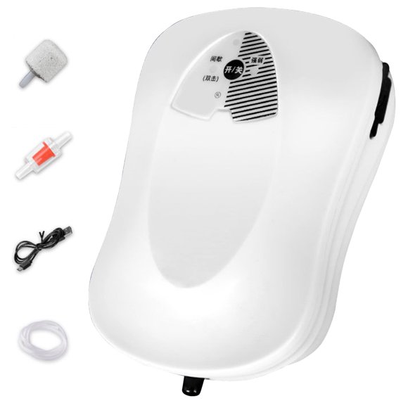 Fishing Oxygen Pump Noiseless USB Silent Oxygenator Powerful Battery Powered Portable Air Pump 40-Hour Battery Life for Aquarium 40h lasting time