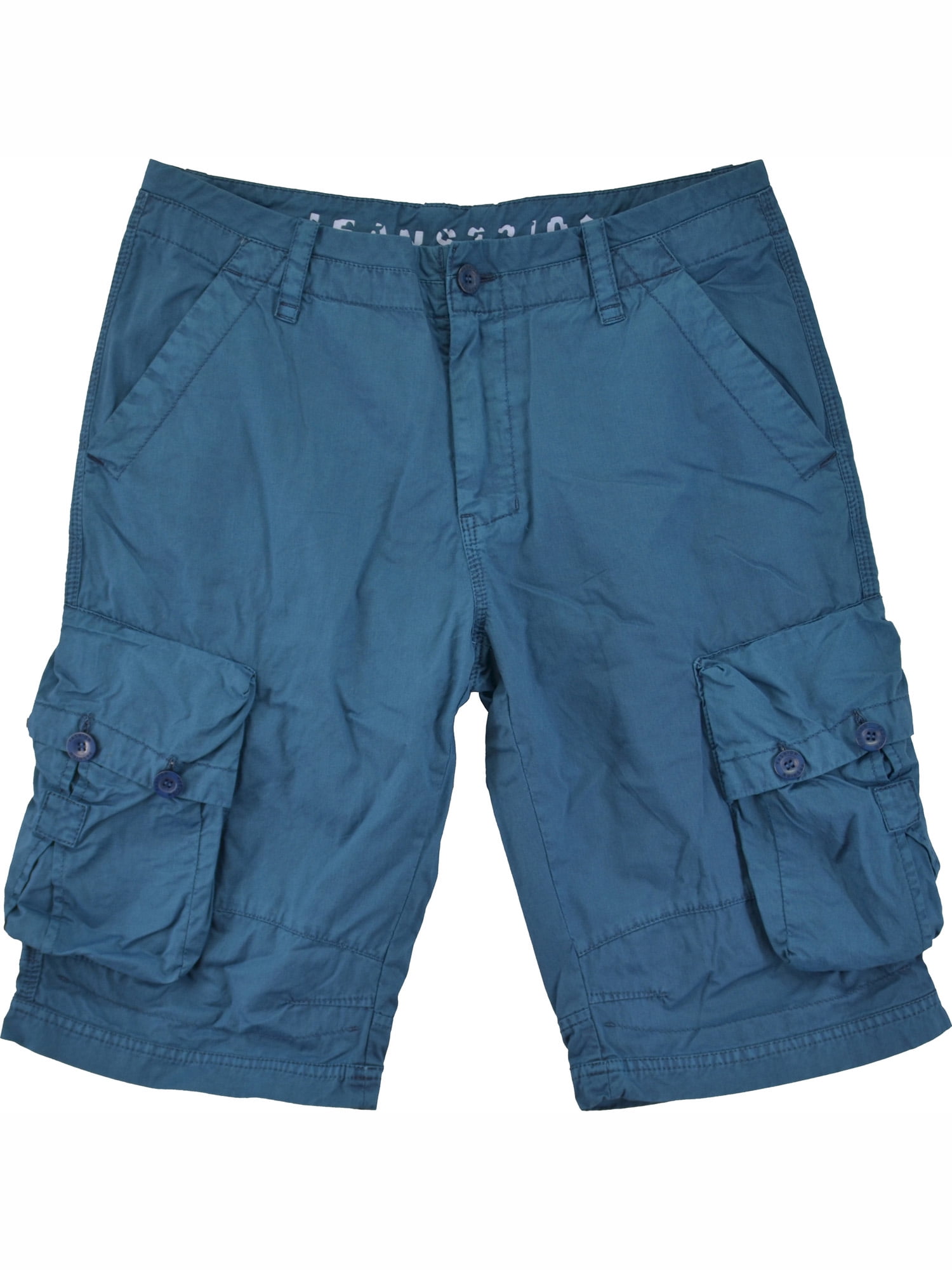 Mens Military Style Cargo Shorts Teal 616s36
