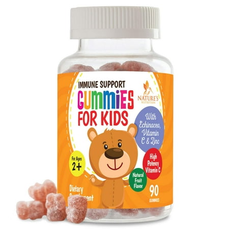 - Nature's Nutrition Kids Immune Support Gummies with Vitamin C, Echinacea and Zinc, 90 Ct