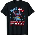 thumbnail image 1 of Disney Lilo And Stitch 4Th Of July Wild And Free T-Shirt All Size S-5XL, 1 of 4