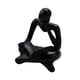 thumbnail image 4 of Lector abstracto Estatua Decoración para el hogar Figuras modernas para mostrador Estante Oficina Negro Zulema Figura Lector abstracto, 4 of 8