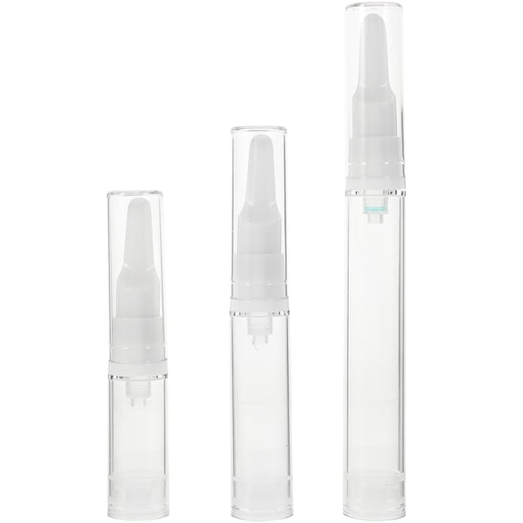 15pcs Airless Cosmetic Pump Bottles 5ml 10ml 15ml Refillable Travel Containers