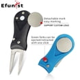 thumbnail image 3 of 1 Pcs Golf Divot Tool Repair Switchblade Tool Pitch Groove Cleaner Golf Pitchfork Golf Accessories Putting Green Fork Dropship Black, 3 of 6