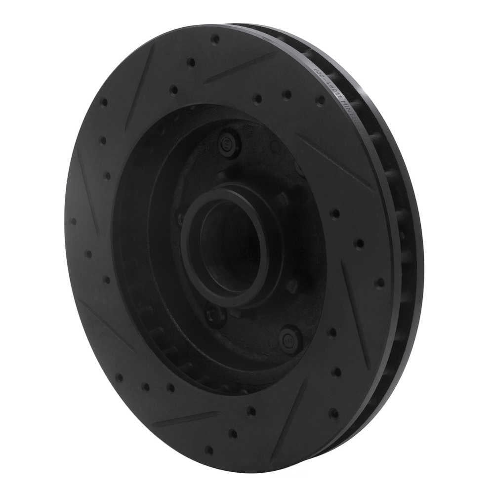 Dynamic Friction Company 633-48011R DFC Brake Rotor - Drilled And Slotted - Black
