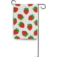 thumbnail image 6 of SKYSONIC Beautiful Strawberry Double-Sided Printed Garden House Sports Flag-28x40(in)-Polyester Decorative Flags for Courtyard Garden Flowerpot, 6 of 6